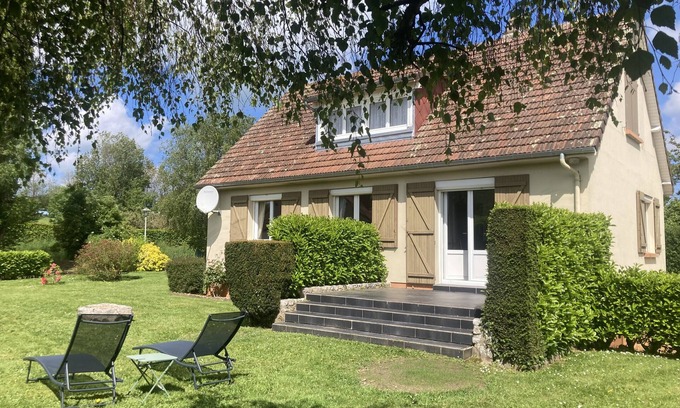 Sainte-Marguerite-sur-Mer Chalet De Esquí | La Chopière, comfort, garden and proximity to the beach