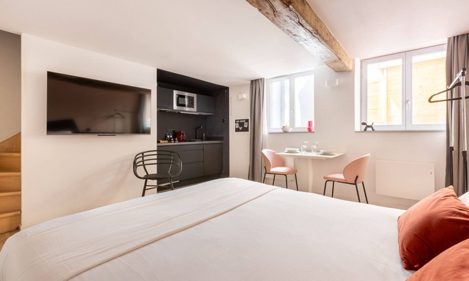 Old Lille Apartamento | Apartamento-La Citadelle-Estándar-Baño con bañera-Vista al patio