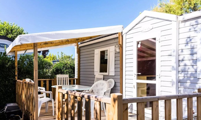 Berny Riviere Casa | La Croix du Vieux Pont campsite***** - Mobil-home Classic 3 rooms 4 adults + 2 children