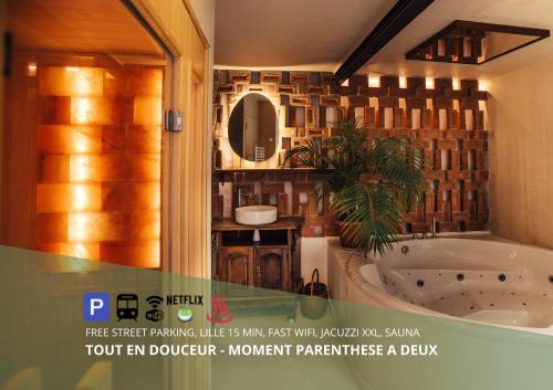 Croix Apartamento | La Douce Lille Croix Spa Privatif by Moment Parenthèse