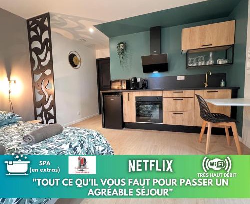 Fontenay-le-Comte Apartamento | LA FEUILLERAIE N2-Standingappart-Wifi-Proche ville