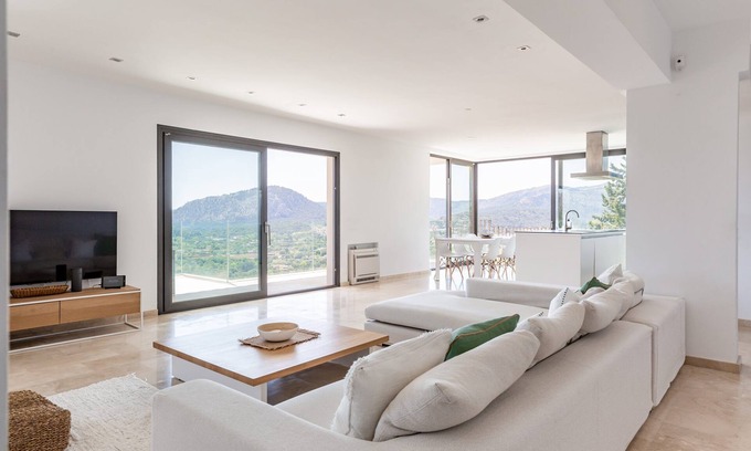 Urbanitzacio la Font Villa | Maravillosas vistas de Pollensa en Villa La Font Alta en Mallorca