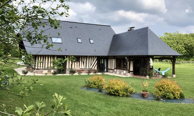 Flancourt-Catelon Casa | La Roselière 3 * con estufa de leña y gran jardín