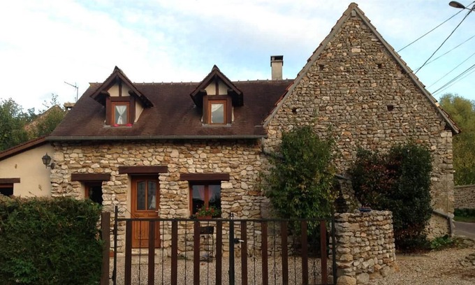 Saint-Etienne-sous-Bailleul Casa | La maisonnette-Casa-Tradicional-Baño con bañera-Vista al Jardín