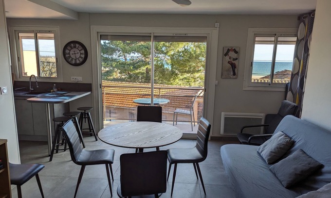 La Franqui Apartamento | Appt Leucate-La Franqui, 3 habitaciones, balcón, vista al mar, playa 50 m, wifi gratis