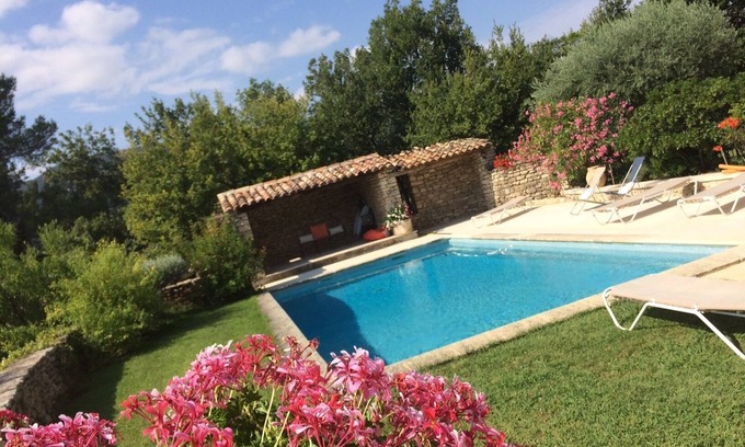Bonnieux Casa | Gardiole - casa de campo con piscina en Bonnieux