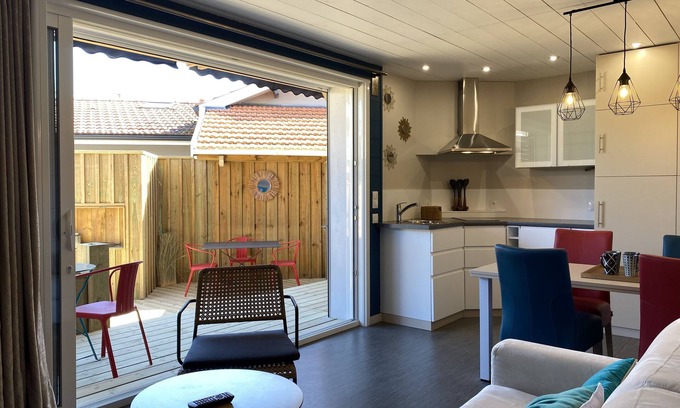 Cap-Ferret Apartamento | LA GRAVETTE "lesvillasdumimbeau. Com" NUEVO apartamento en el barrio de los pescadores
