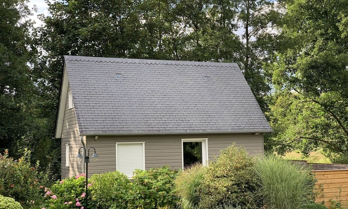 Tourville-en-Auge Cabaña | Gîte-Baño privado con bañera-Vista al campo-Deauville-Honfleur-Etang-