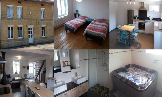 Boult-aux-Bois Casa | La Héronnière - Gîte 10 places avec Spa