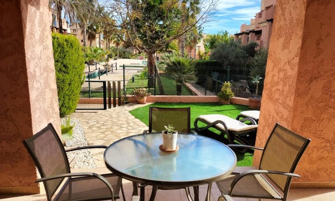 Playa de Vera Apartamento | La Kasbah - Bajo con jardín - Urbanización privada - Ground floor with garden - Private urbanization
