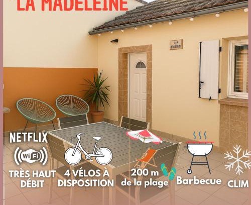 Quartier des Dunes Casa | La Madeleine, 4 vélos, 200m de la plage, Clim, Terrasse, Barbecue