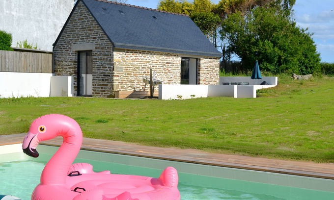 Ploneour-Lanvern Casa | La Maison de Célestine Bord de mer et Piscine