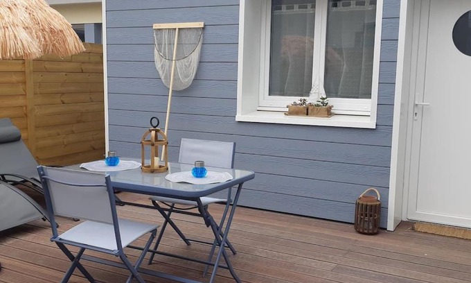 Le Portel Apartamento | "La Mer Bohème", patio, parking privé, 8 mn plage