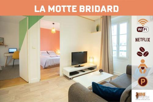 Appoigny Apartamento | La Motte Bridard - 2 chambres - 1 canapé-lit - Parking - Jardin