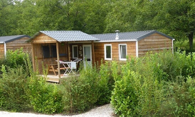 Le Buisson-de-Cadouin Cabaña | La Noix de Pécan'y - Casa móvil Look Chalet "Renardeau"