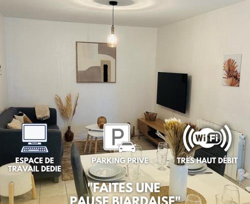 Biard Apartamento | La pause Biardaise -Appartement 2 chambres à Biard