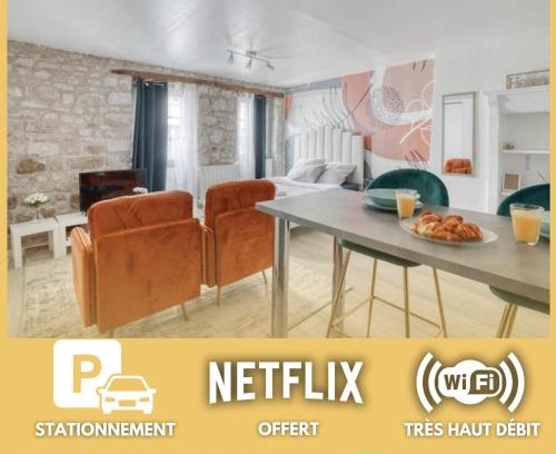 Centre-Ville Apartamento | La Perle de Pontoise - studio proche Paris JO Paris 2024