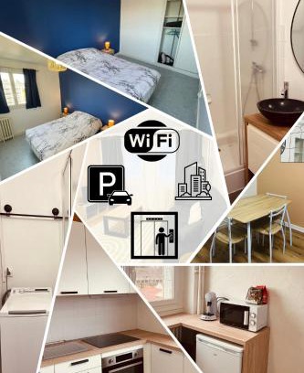 Aurillac Apartamento | La pupille de la nation d'Aurillac, 4 pers, WIFI