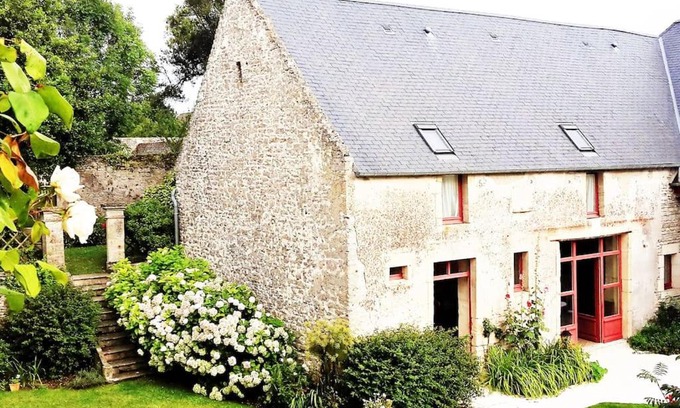 Asnelles Casa | La Quinta, belle maison en pierres avec jardins