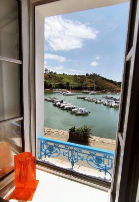 Sauzon Apartamento | La Reine de Guerveur - Petit balcon vue mer