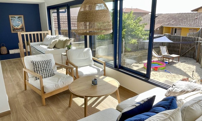 Contis-les-Bains Casa | La Reposée, Maison de Vacances Avec Situation Formidable à Contis x 6 Pers