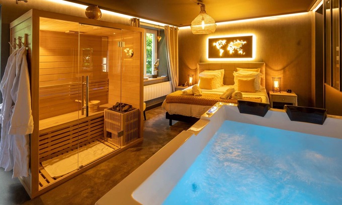 Kaysersberg-Vignoble Apartamento | La Suite - Romantic escape with spa and private sauna, Beautiful suite with spa, sauna and parkin