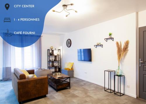Vitry-le-Francois Apartamento | La Sweet House Dorée Centre Ville Wifi Tout confort