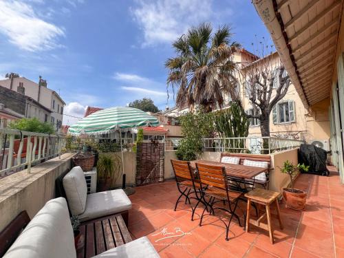 Le Mourillon Apartamento | La Terrasso de la Mar - 350m des plages - Terrasse - 4 couchages - Wifi