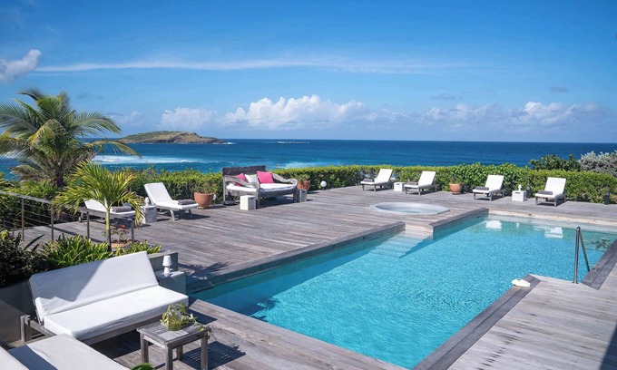 Petit Cul De Sac Beach Villa | Piscina climatizada, jacuzzi, mirador, sala de ejercicios y equipos, Wi-Fi gratis, parrilla para barbacoa a gas