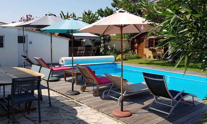 Dompierre-sur-Mer Casa | LA VILLA DOUCE *** 3 estrellas - Piscina climatizada - sauna - baño de vapor - ducha con múltiples chorros