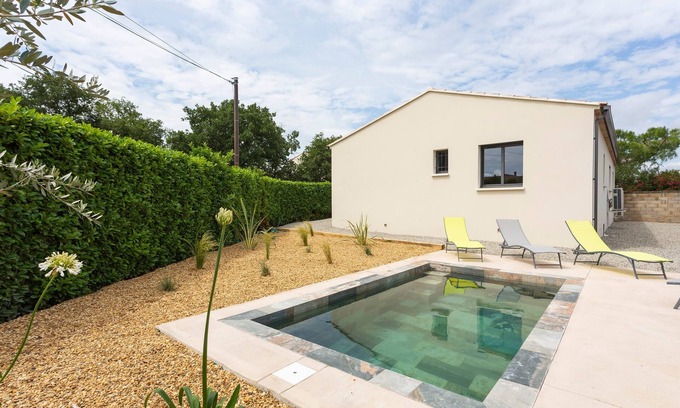 Saint-Victor-la-Coste Casa | La Villa d'Angèle - Villa climatisée avec piscine