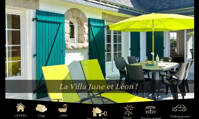 Quimperle Casa | La villa June et Léon, un havre de paix, 2-8 pers