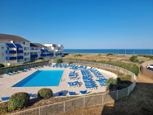 Lacanau-Ocean Apartamento | Lacanau, Résidence Bleu Marine, appartements 2e étage, exceptionnels car balcon face et vue océan avec piscine ! Et avec parking réservé
