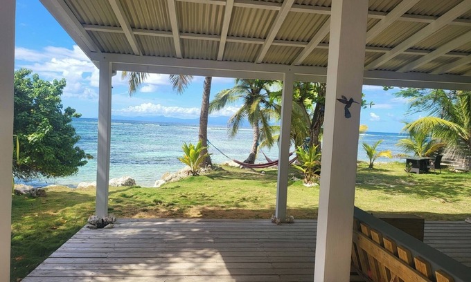 Grand-Bourg Casa | Efecto laguna: encantador Kaz criollo en la playa