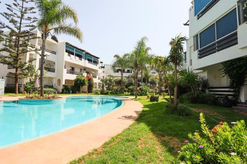 Skhirat Plage Apartamento | Lagoon Garden - 2 chambres proche Plage avec Piscine