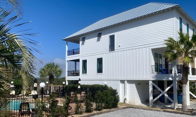 Gulf Shores Casa | Waterfront Home w / playa privada en la laguna y PRIVATE HEATED Pool / Hot Tub *