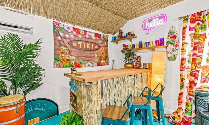 White Lake Casa | Lakefront Tiki Retreat with Hot Tub!