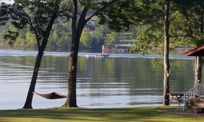 Blue Eye Cabaña | Lake "Beach" Cottage w/Boat Slip & Rentals, Dock & Hot Tub!