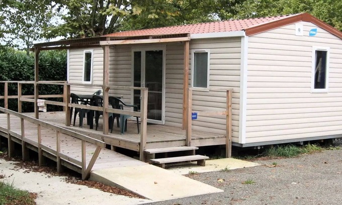 Marciac Casa | Lake Camping *** - Mobile home PMR Comfort + 30m2 (2 bedrooms) + covered terrace 4 people