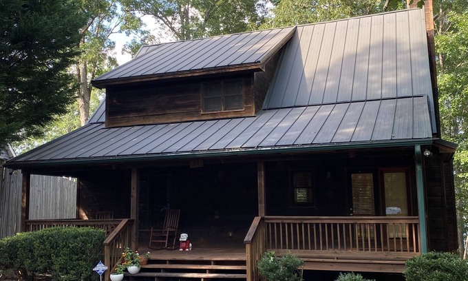 Reed Creek Casa | Lake Hartwell Cabin - Dock. Firepit. Private Boat Ramp. Secluded. Deep cove.