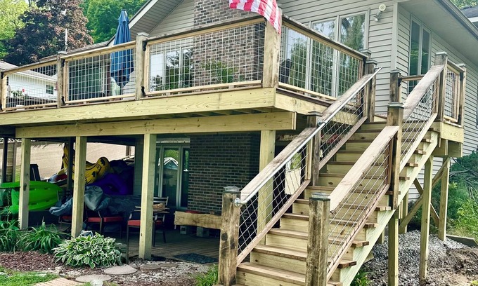 Gobles Casa | Lake House & Ski Chalet. Quiet, all-sport lake with fun & relaxation year round!
