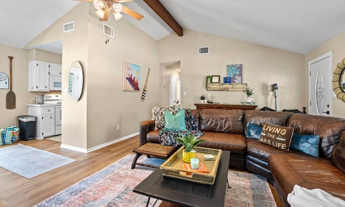 Granite Shoals Casa | Lake LBJ Pet Friendly Home with Hot tub, Firepit, SUP