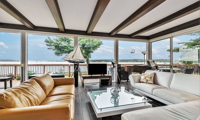 Macatawa Casa | Lake Macatawa, Holland MI Waterfront~Kayaks, Hot Tub, Sauna, Dock, Heated Pool