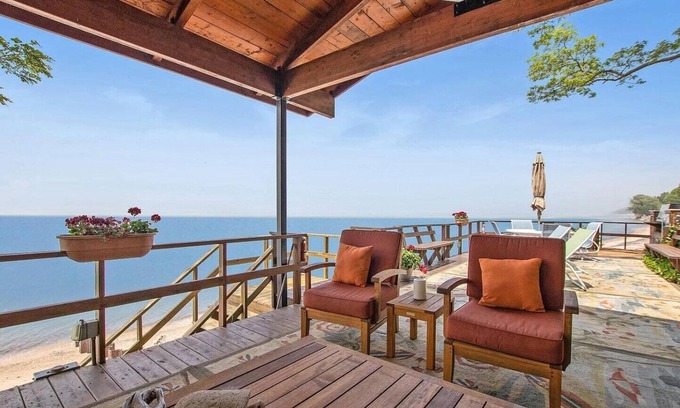 Coloma Casa | Lake MI Beach Home with private white sand beach