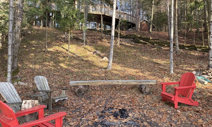 Port Sydney Cabaña | Lake side cottage w- sand beach. 13 acres-forest, steams & waterfalls to explore