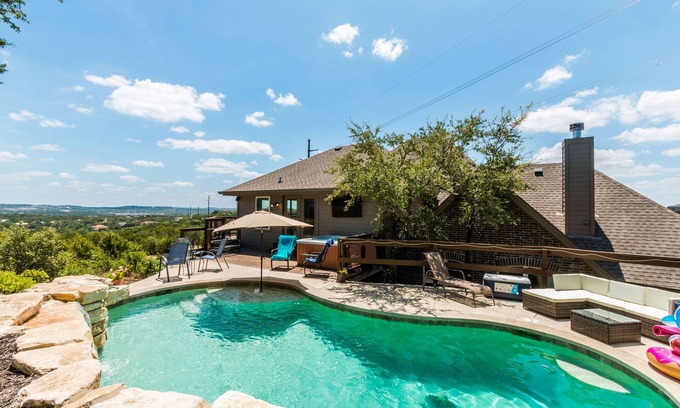 Travis Landing Casa | Lake Travis Hilltop Sport y Water Extravaganza 3. 5 acres de bienes