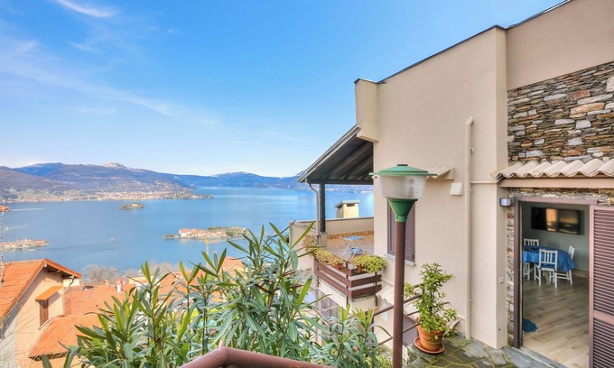 Someraro Casa | Lake View Terrace Over The Borromean Isla, Stresa, Italy