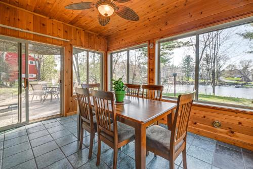 Lake Wissota Casa | Lake Wissota Home with Private Dock and Fire Pit!