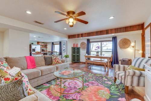 Graford Casa | Lakefront Graford Home with Fire Pit and Private Dock!