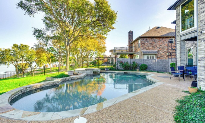 Rowlett Casa | Lakefront Home w/ Pool, Patio & Views in Rockwall